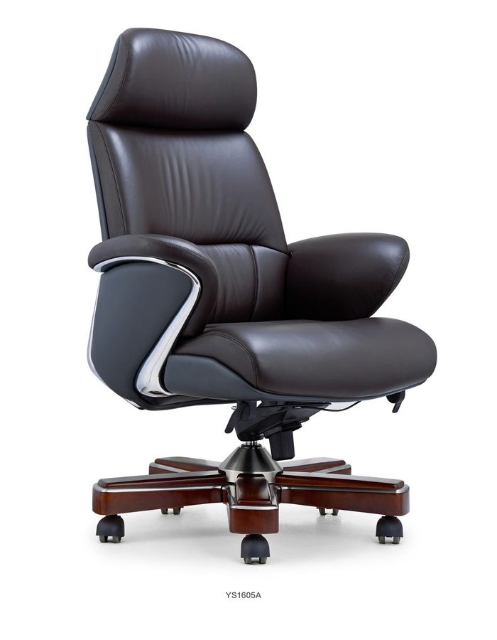 Leder Sessel modern in Schwarz