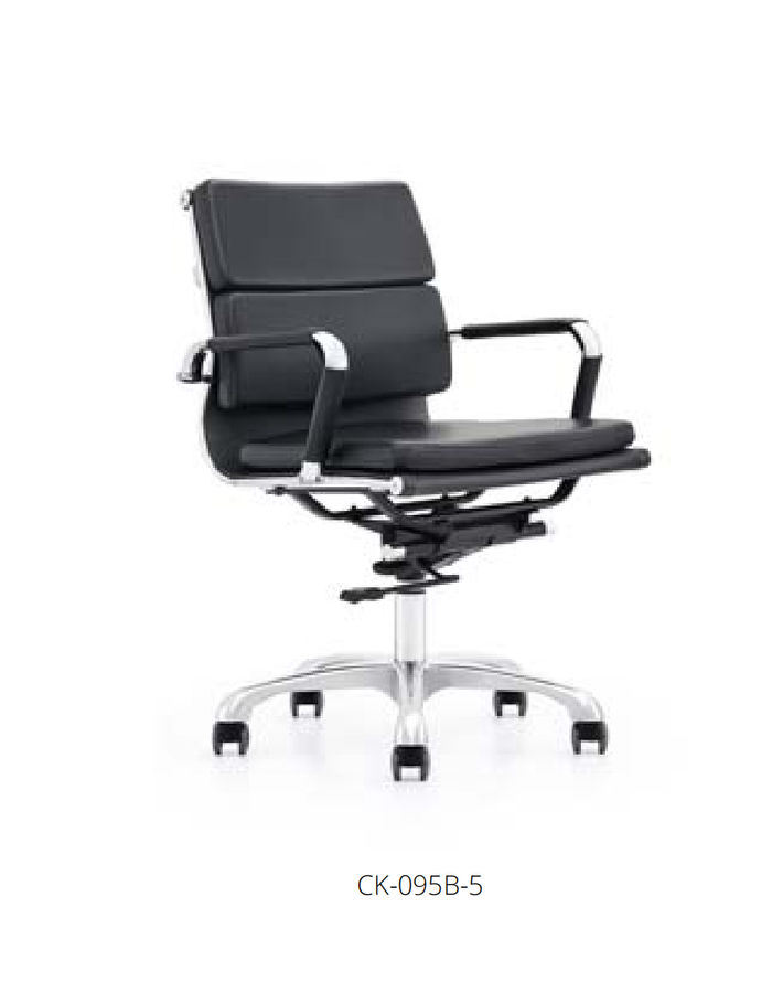 Kunstleder Chesterfield-Sessel in Schwarz modern eleganter Stil