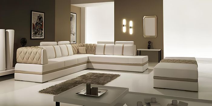 Ecksofa Ledersofa Design Sofa Ecksofa L Form Modernes Polster Wohnzimmer Möbel