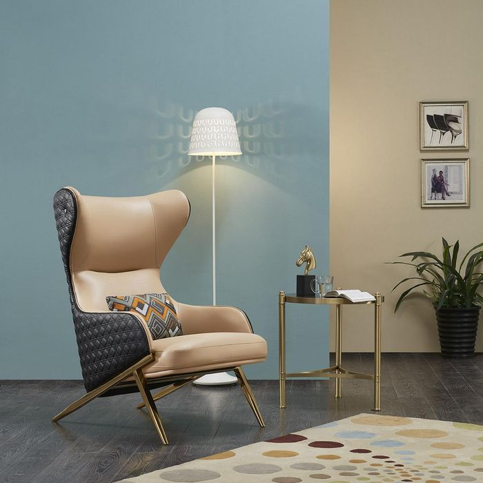 Sessel Designer Sessel Polstersessel Moderner Relax Ledersessel Luxus Stuhl Neu