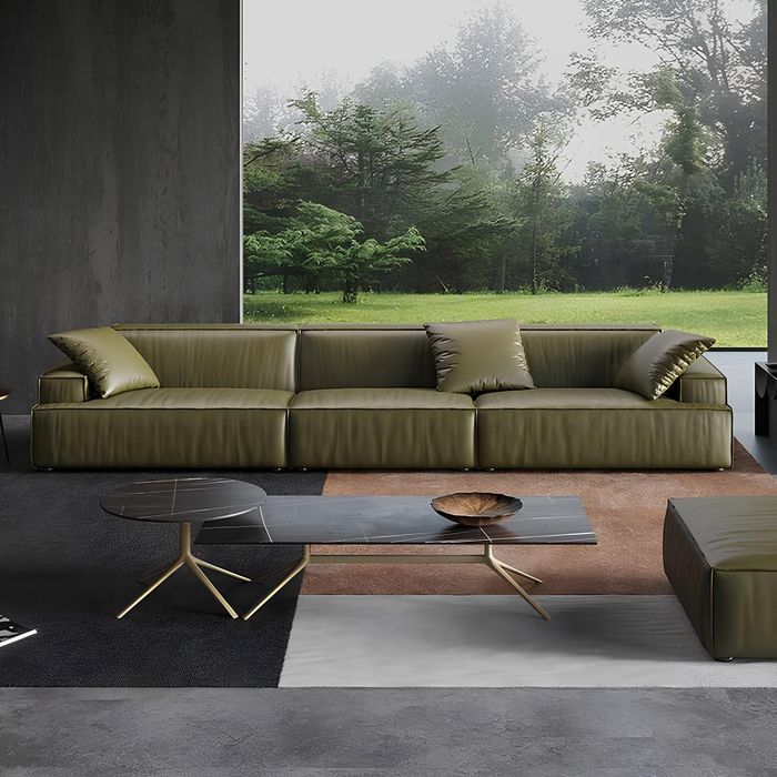 Ledersofa 6 Sitzer xxl Couch Big Sofa Lümmel Couchen Sofas Couchen Garnituren