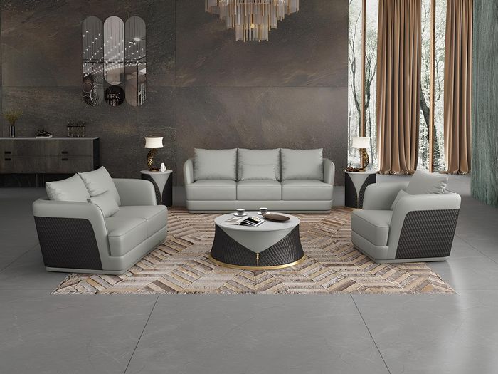 Dreisitzer Design Sofa Couch Polster Sofa 3 Sitzer Ledersofa Modern Relax Club