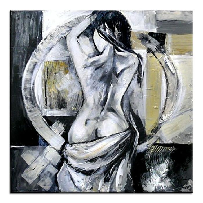 ABSTRAKT MODERN BILD GEMÄLDE ÖLBILD AUF LEINWAND ECHTE HANDARBEIT 90X90CM 00622