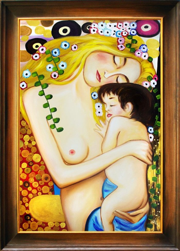 Gustav Klimt Gemälde Bild Bilder Handarbeit Kunst Abstrakt Ölbild Malerei G04418