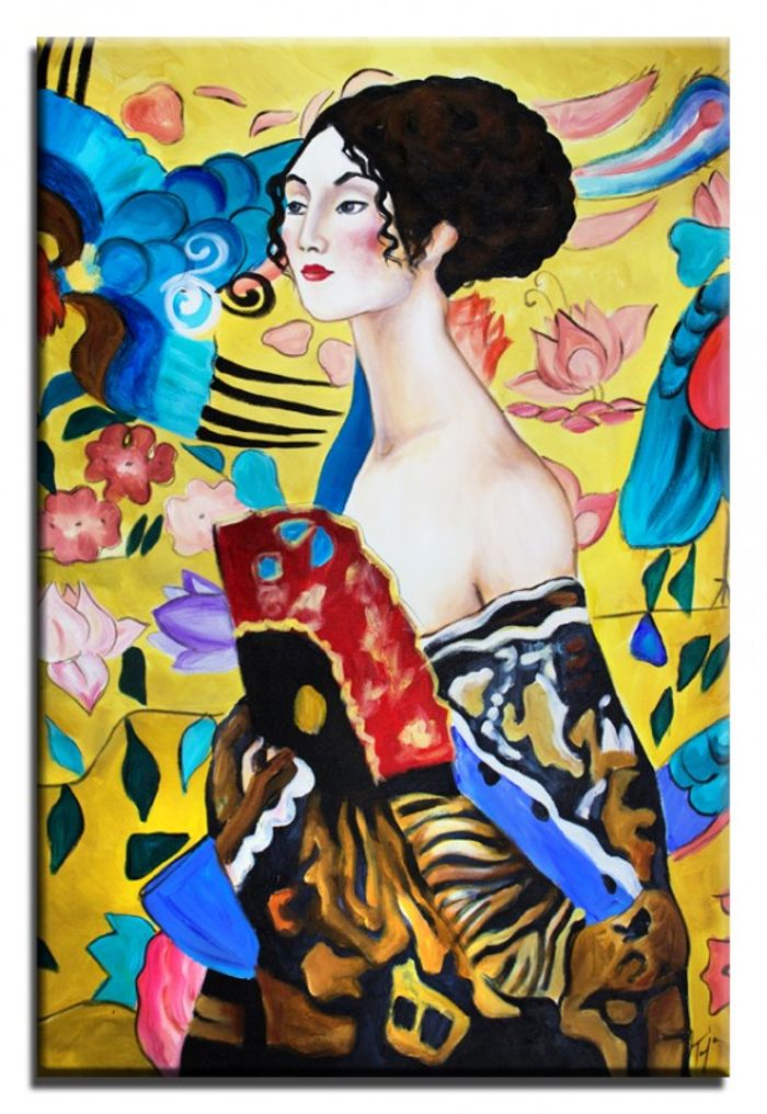 GUSTAV KLIMT Ölbild Gemälde Leinwand Ölbild Bild Bilder 60X90 Keilrahmen 05375