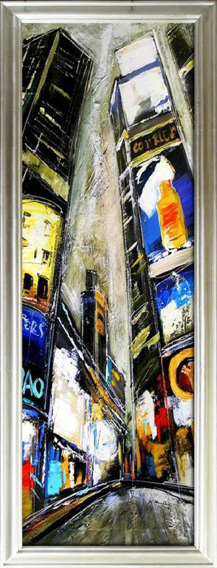 ÖLBILD ÖLGEMÄLDE ÖL BILD GEMÄLDE ABSTRAKT GEMÄLDE MIT RAHMEN - G17527