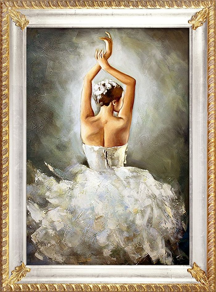 Ballett Russland Bild Theater Echte Handarbeit Rahmen Öl Gemälde Bilder G93983