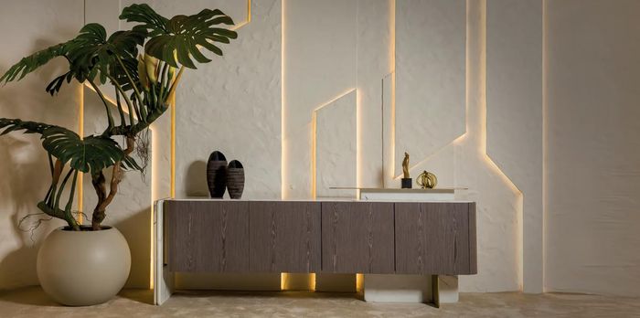 Sideboard Wohnzimmer Luxus Möbel Modern Einfarbig Design Einrichtung Holz Neu