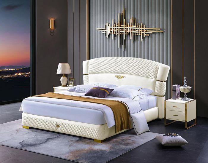 Holz Design Bett Doppel Luxus Ehe Modernes Hotel Gestell Schlaf Zimmer Betten