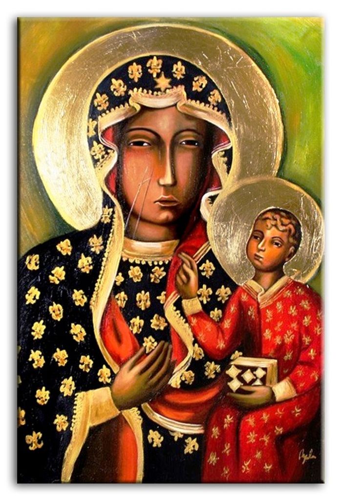 Religion Maria Handarbeit Ölbild Bild Ölbilder Rahmen Bilder G00260