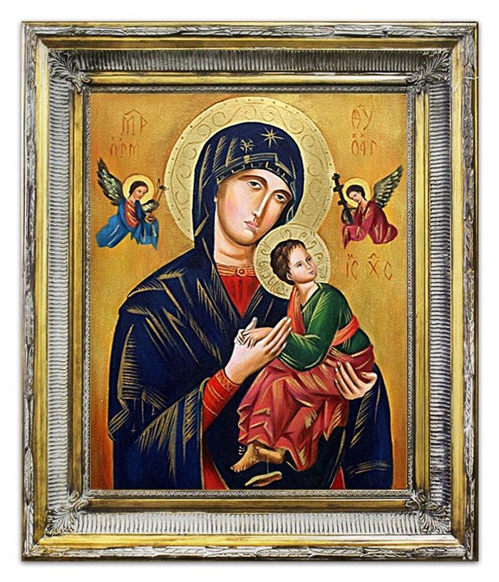 Religion Maria Handarbeit Ölbild Bild Ölbilder Rahmen Bilder G95317