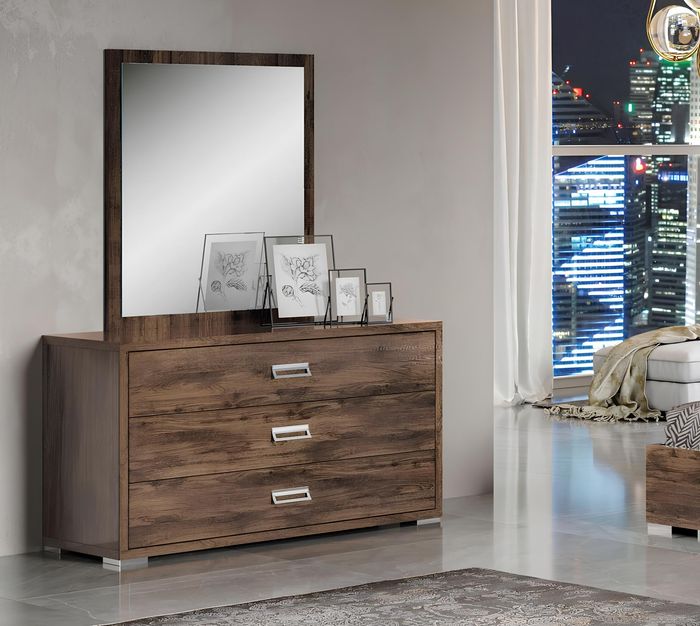 Set Kommode Spiegel Kommoden Garnitur Gruppe Holz Schlafzimmer Design Schrank