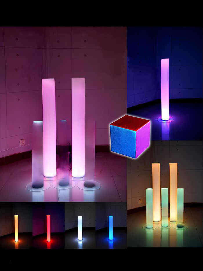 LED Cube Kinderspielzeug Lernwürfel Farblernender Leuchtwürfel Dekoratio Deko
