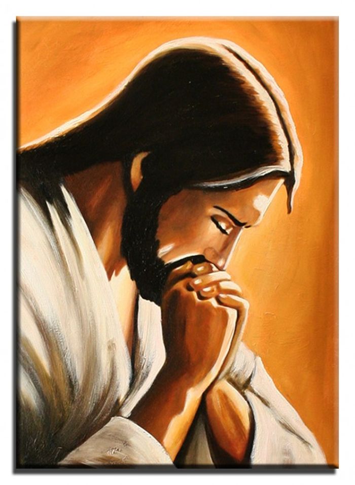 Religion Jesus Christus Handarbeit Ölbild Bild Ölbilder Rahmen Bilder G00251