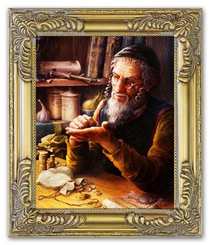Ölbild Ölbilder Gemälde Bilder Bild Handgemalt Öl mit Rahmen Barock Kunst G17813