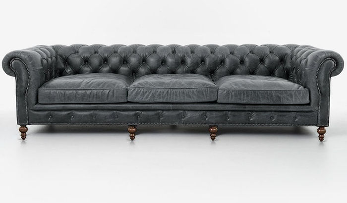 Chesterfield Sofagarnitur Sofa Couch Polster 321 Sitzer Leder Couchen Textil Neu