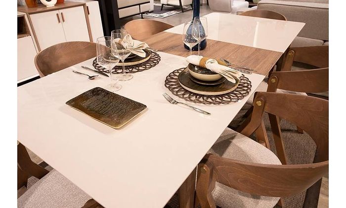 Robuster Rechteckiger Esstisch Designer Esszimmer Holztisch Luxus Möbel