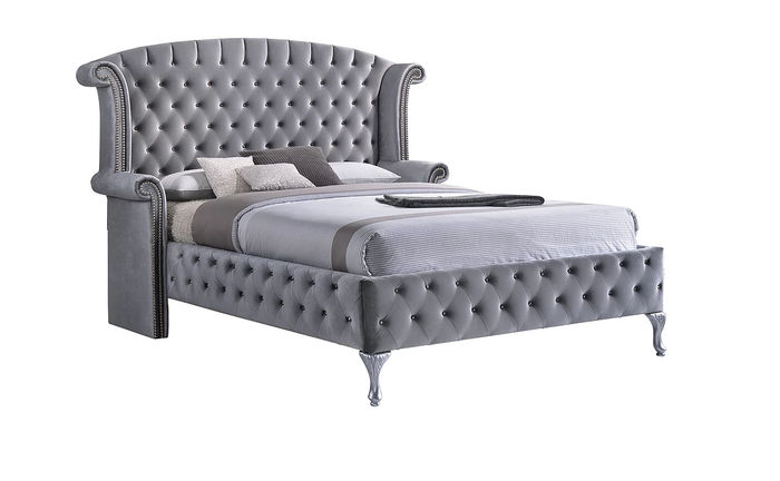 Nostalgie Bett Chesterfield Sofa Ohren Betten Englisches Schlafzimmer Design Neu