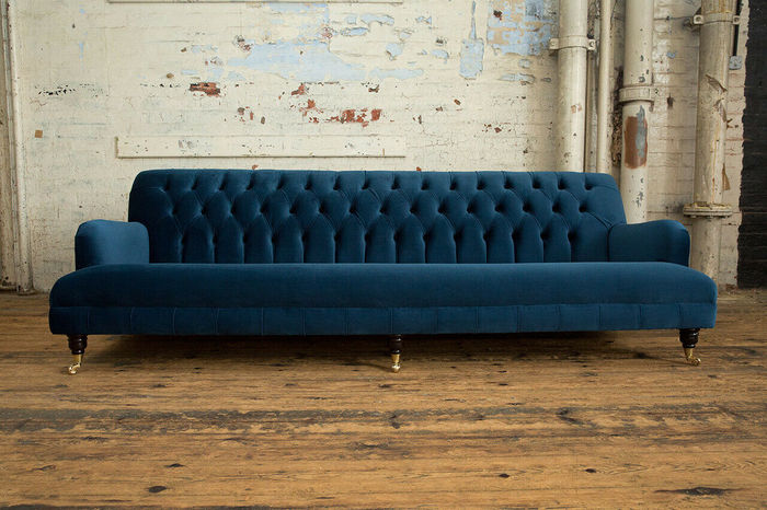 Big xxl Luxus Sofa Couch Polster Sitz Garnitur 4 Sitzer Couchen Sofas Stoff Neu