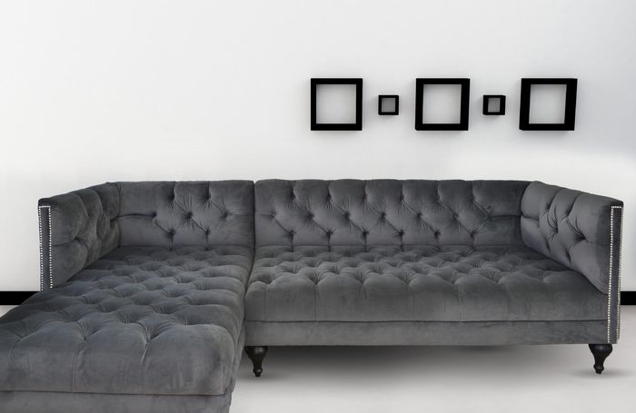 Sofa Stoff Textil Sofa Couch Polster Designer Garnitur Stoffsofa Couchen No.12