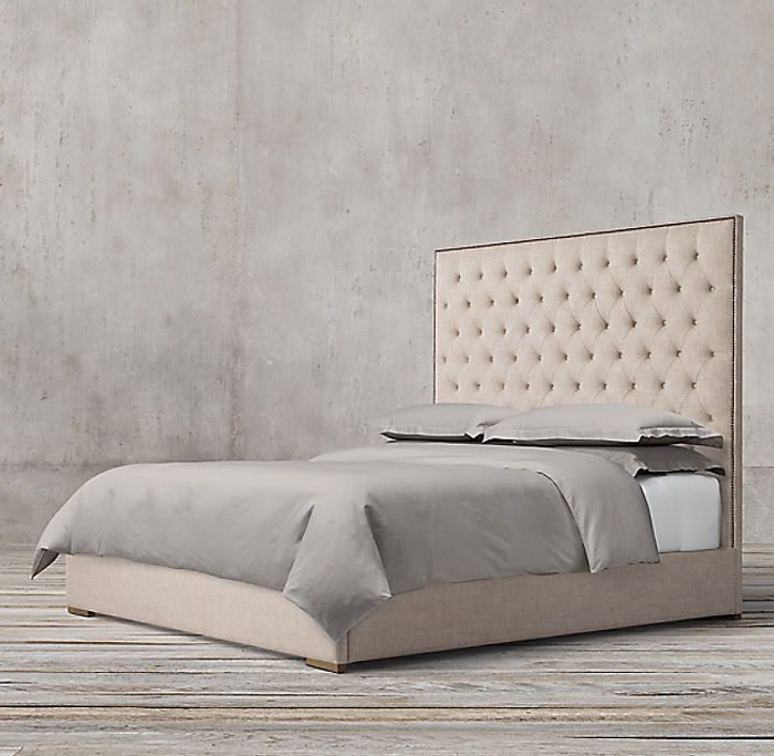 Chesterfield Designer Bett Schlafzimmer Textil Leder Polster 140/160/180/200 cm