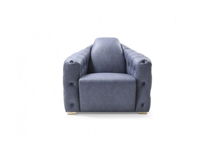 Italienische Sofa 2x Einsitzer Couch Set 1+1 Sitz Polster Set Chesterfield Neu