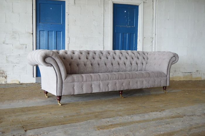 Chesterfield Sofa 4 SITZER XXL Polster Designer Couchen Sofas Garnitur 2016-054