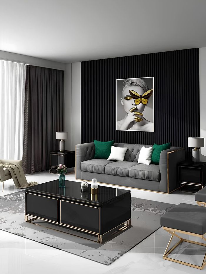 Dreisitzer Couch Polster Design Sofa Moderne 3er Sitz Sofas Möbel Chesterfield