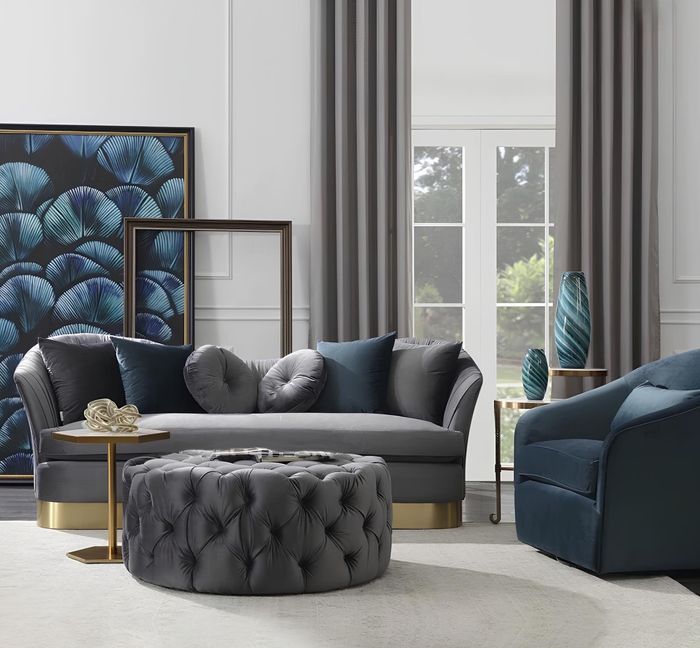 Dreisitzer Couch Polster Design Sofa Moderne Sitz Sofas Zimmer Möbel 3er Grau