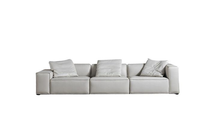 Moderne Viersitzer Couch Polster Design Sofa 4er Sitz Sofas Zimmer Möbel XXL Big