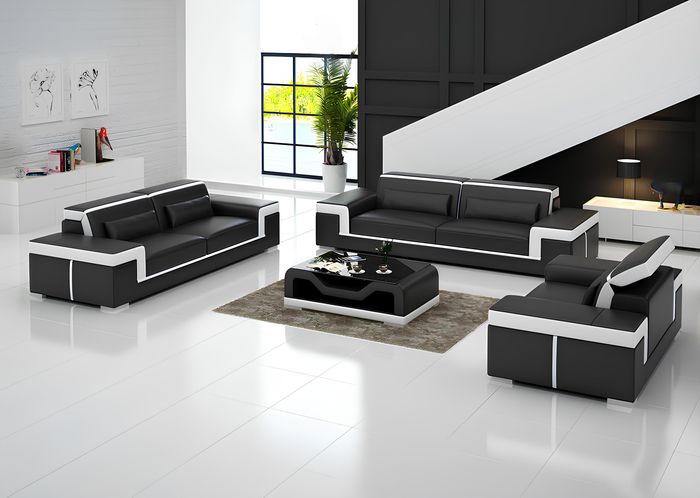 Ledersofa Sofagarnitur 32 Sitzer Set Garnitur Polstersofa Couch Designer Gruppe