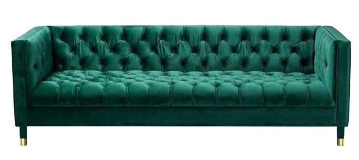 Grün Chesterfield Kreative Möbel 4 sitzer Neu Sofa Sofas Textil Stoff Couchen