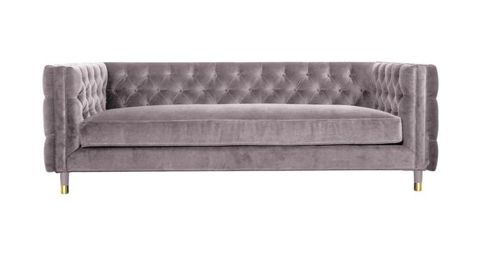 Chesterfield Sofa Taupe Möbel 4 sitzer Neu xxl Big Textil Stoff Couchen Polster
