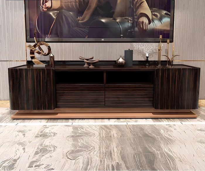 rtv design sideboard fernseh wand hochglanz low luxus kommode schrank neu board