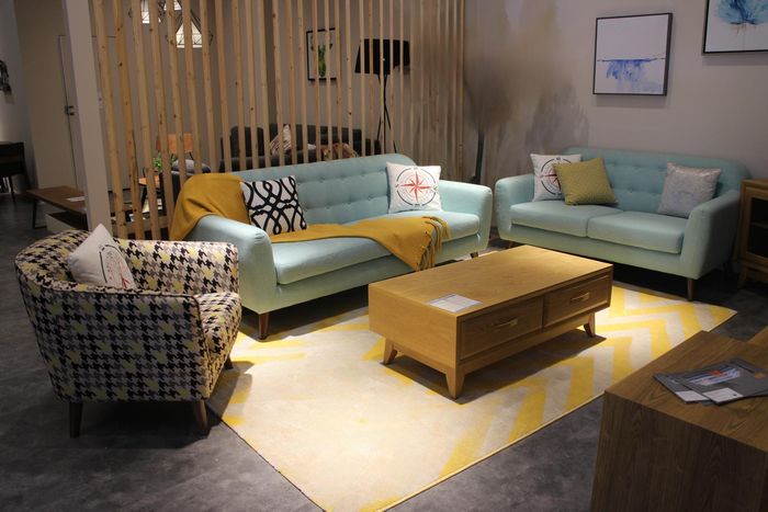 Sofa Couch Polster Sitz Garnitur 321 Komplett Set Design Sofas Couchen Stoff Neu