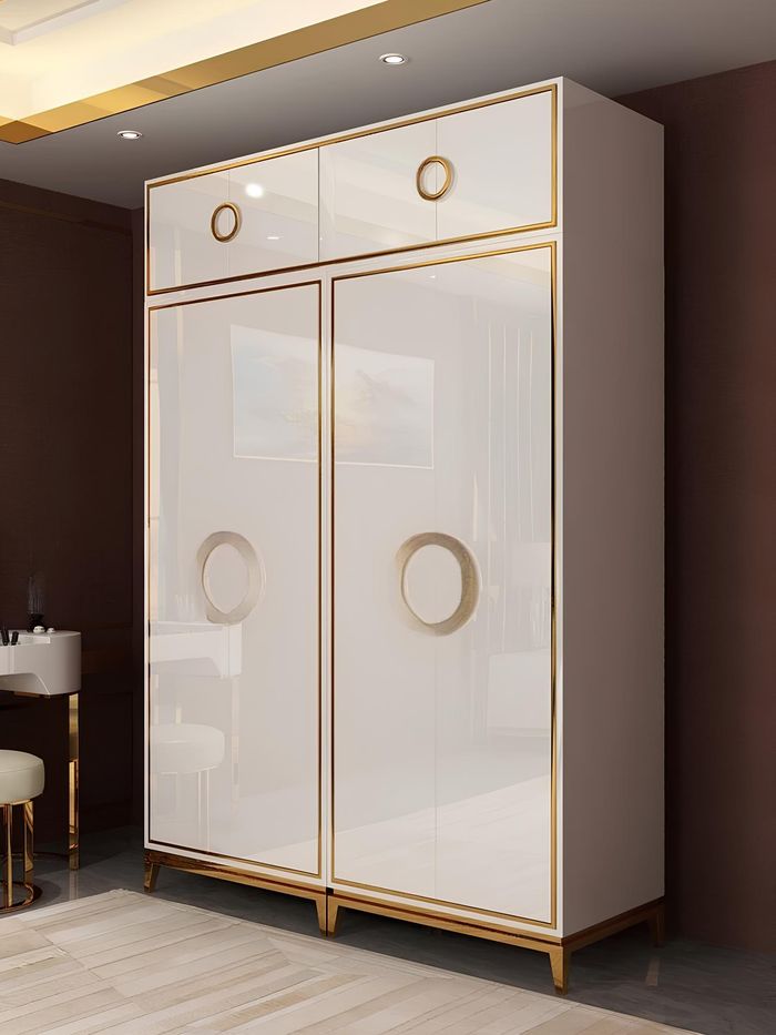 Kleider Schrank Designer Hochglanz Kleiderschränke Möbel Wohnen Holz Hochglanz