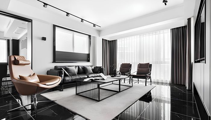 Dreisitzer Couch Polster Design Sofa Moderne 3er Sitz Sofas Zimmer Möbel Schwarz