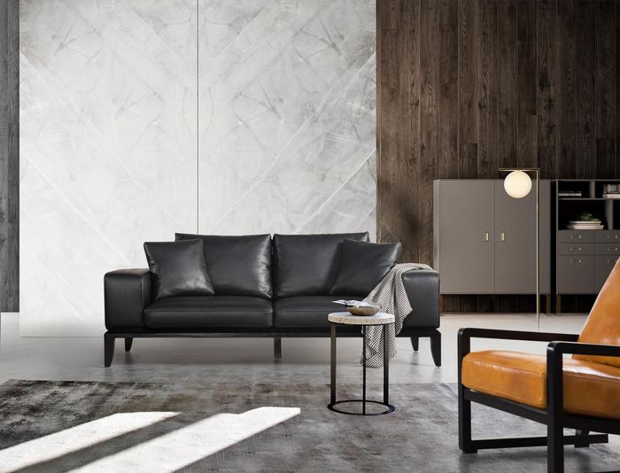 Dreisitzer Couch Polster Design Sofa 3er Sitz Moderne Sofas Italien Möbel Neu