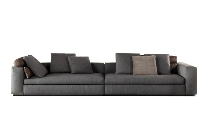 XXL Tiefe Sitz Polster Couch Vier Sitzer Couchen 4er Big Sofa Italienische Möbel