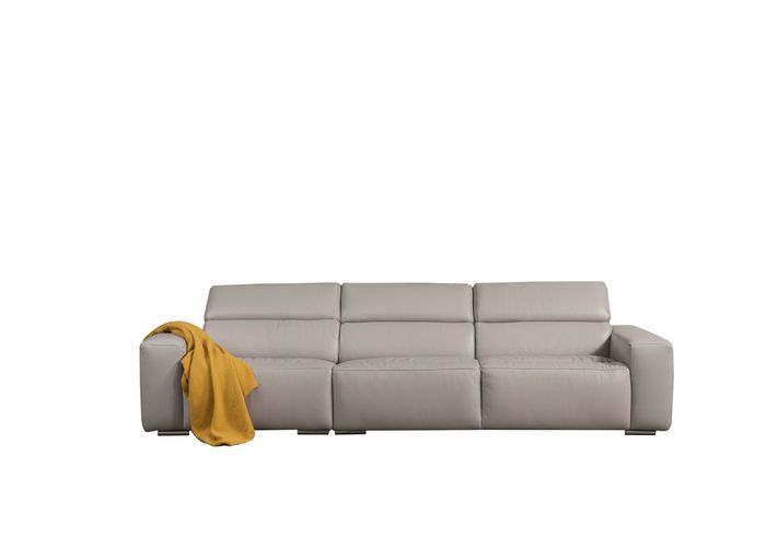Italienische Designer Dreisitzer Couch Polster Leder Sofa 3er Möbel Hochwertige