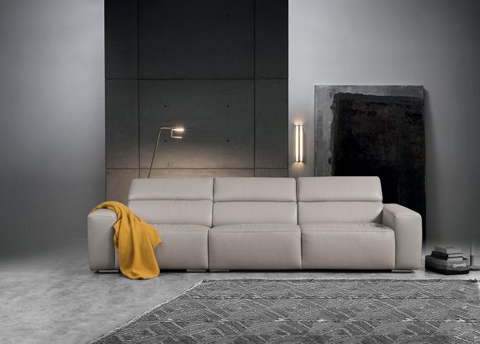 Sofa Dreisitzer Couch Polster Design Sitz Sofas Möbel Moderne Leder 3er Zimmer