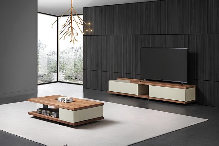 Wohnzimmer Komplett Set Kommode Sideboard Schrank Wand Couchtisch Garnitur RTV