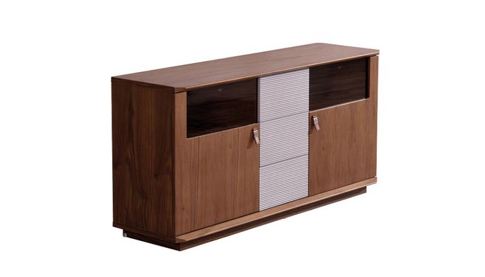 Designer Kommode Anrichte Side Low Board Schrank Wohn Zimmer Metall Luxus Regal