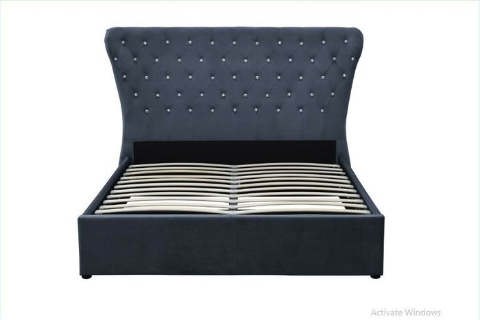 Chesterfield Bett Design Schlafzimmer Englische Betten 200x200cm Textil Polster