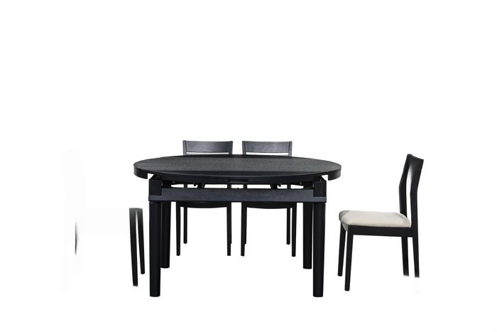 Rund Tisch Ess Zimmer Holz Runde Tische Designer Original Holz Klappbar Set Neu