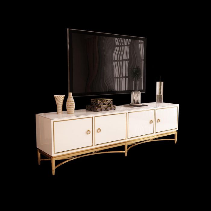Designer RTV TV Anrichte Kommode Side Low Board Schrank Zimmer Regal Luxus Wohn