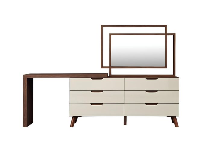 Designer Kommode Anrichte Side Low Board Schrank Wohn Zimmer Holz Luxus Regal