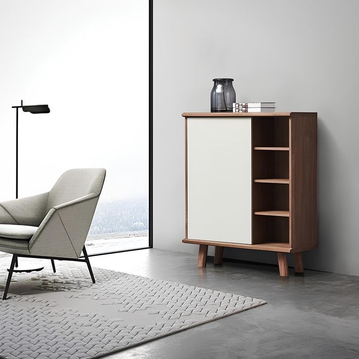 Kommode Abstrakte Kommoden Hochschrank Design Wohnzimemr Möbel Anrichte Holz Neu