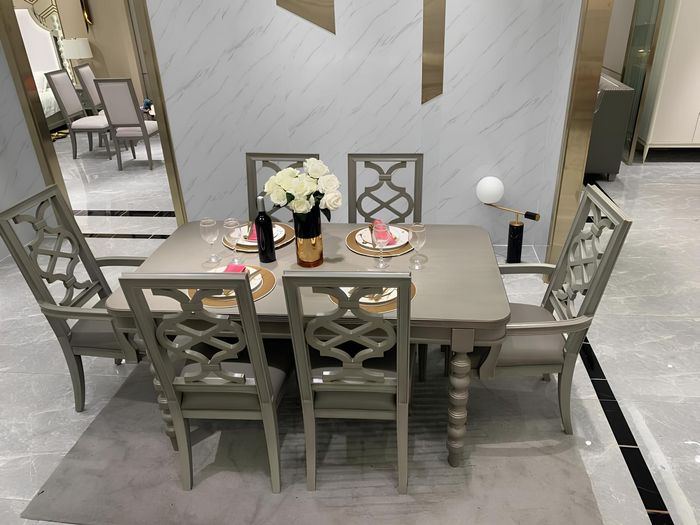 Esszimmer Garnitur Tisch Stuhl Hocker Essgarnitur Stühle Set 6tlg Antik Stil Neu