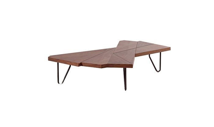 Abstrakter Wohnzimmer Couchtisch Beistelltisch Holz Design Tische Sofa Couch Neu